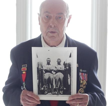 Ray Lambert With Photograph